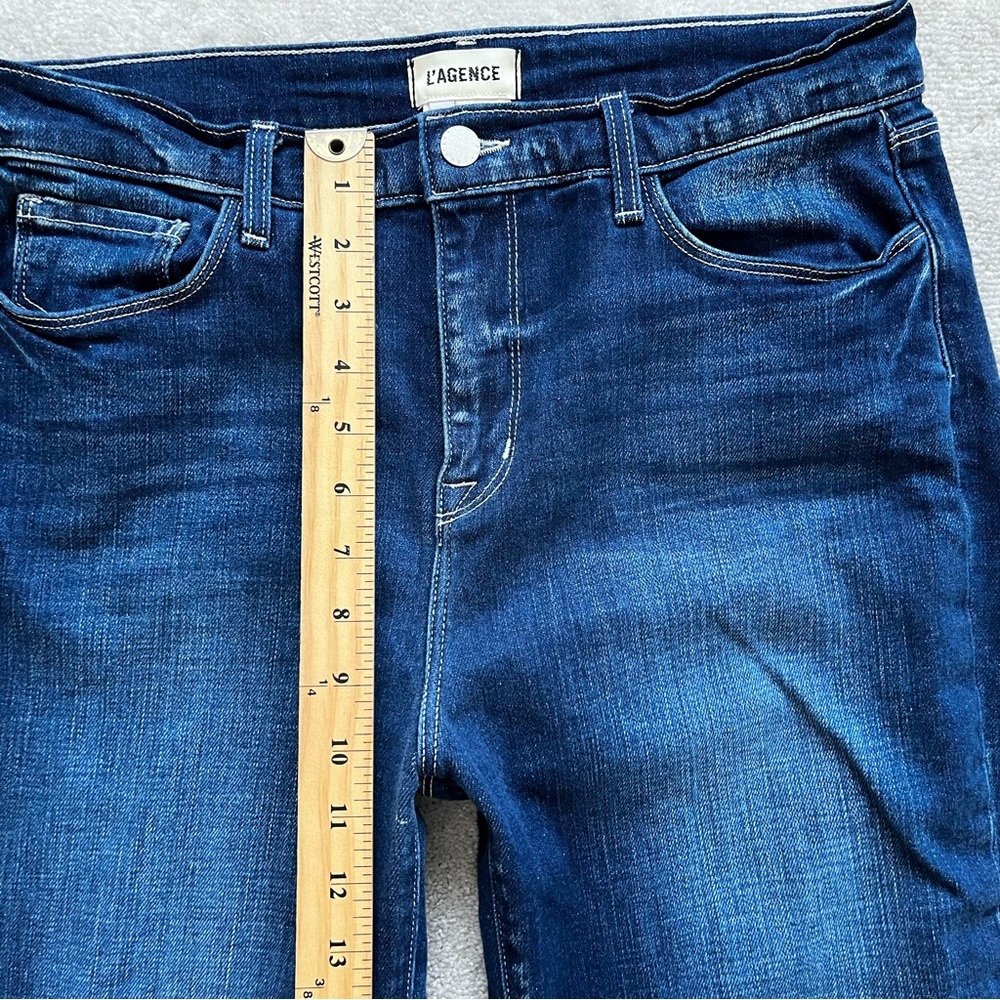 L'AGENCE Sada Jean in Frisco Size 30 Slim Crop Modern Chic Contemporary - Picture 9 of 11